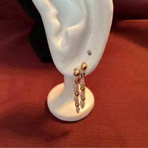 14k Gold & Freshwater Pearl Drop Earrings